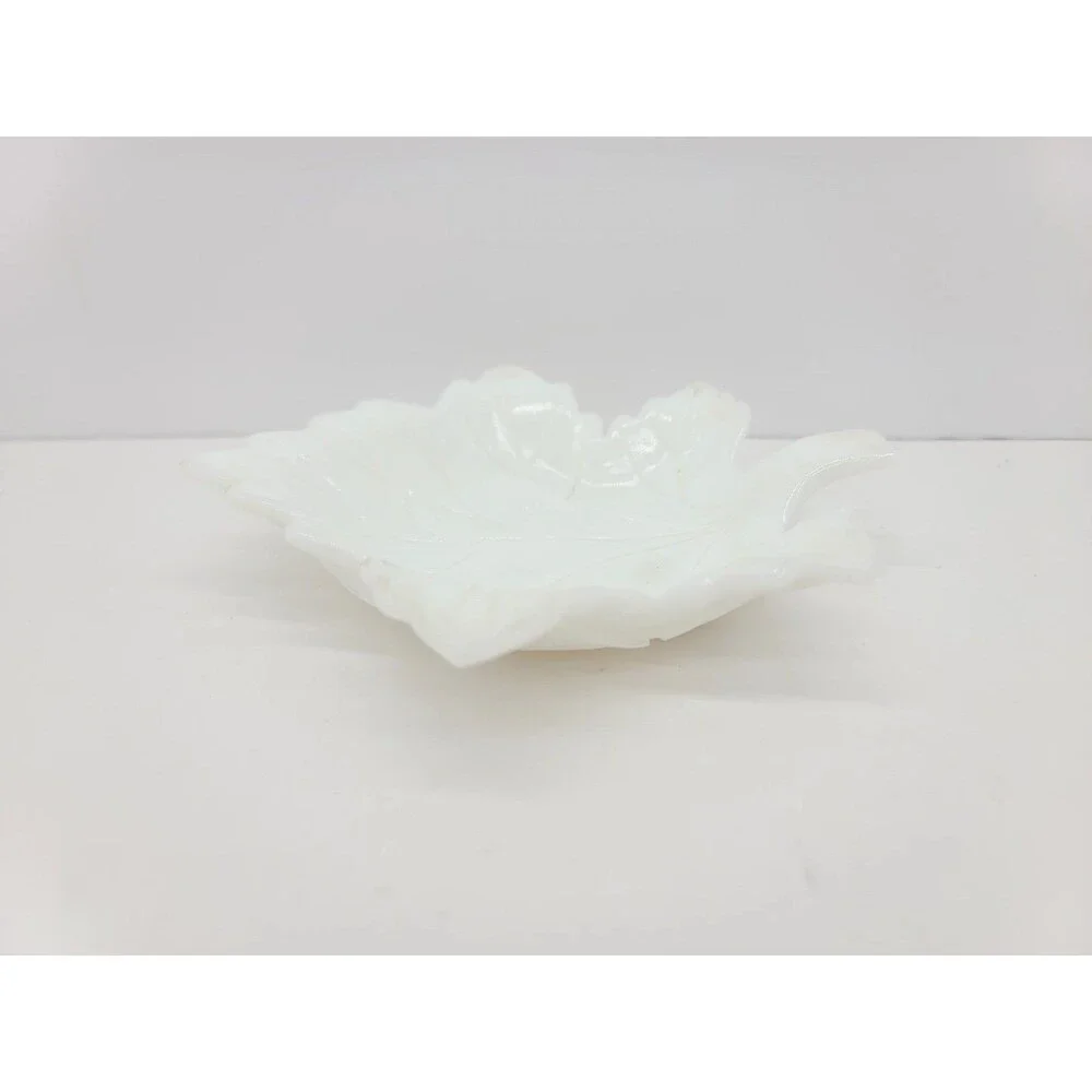 Vintage Westmoreland Milk Glass Maple Leaf Dish